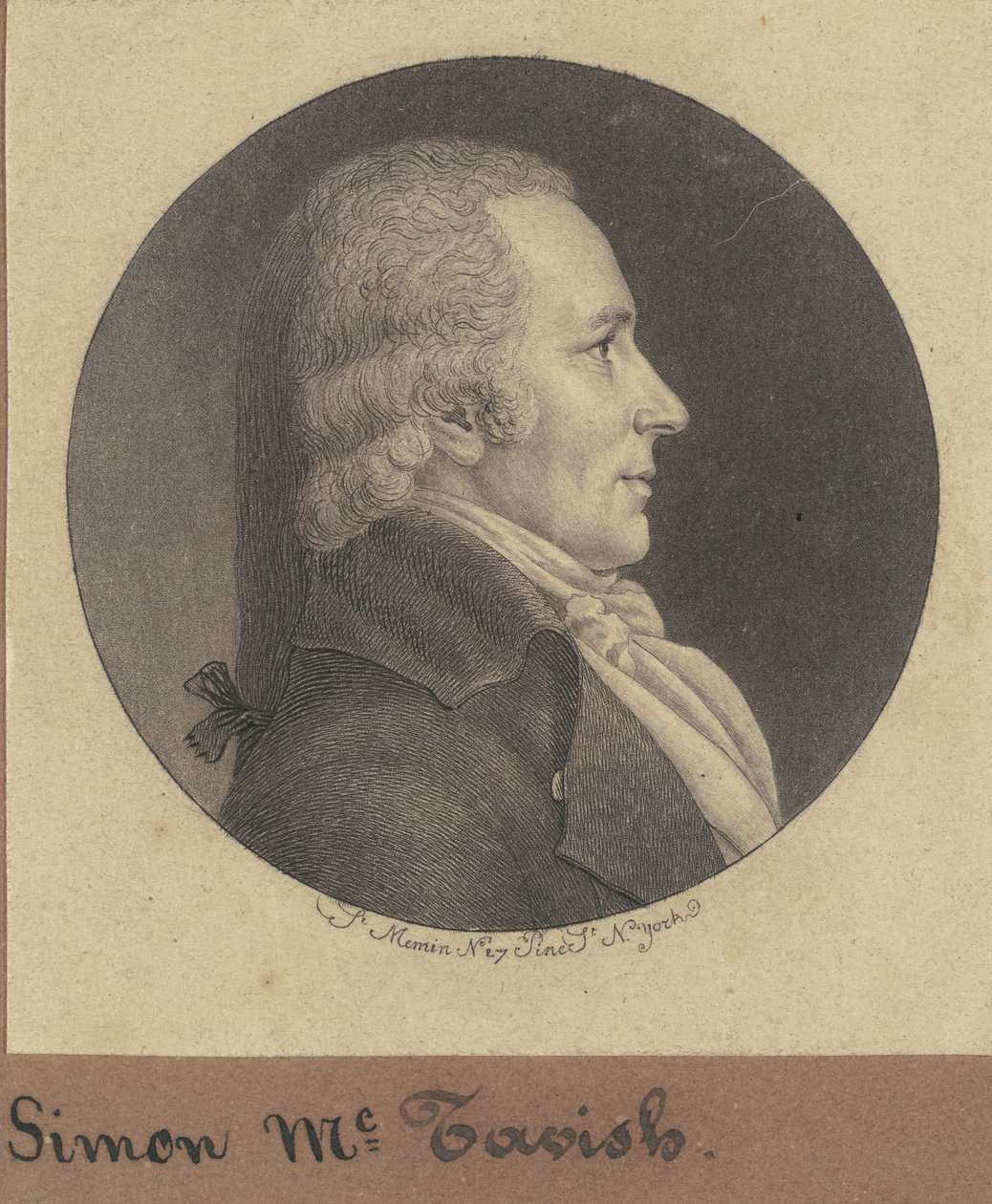 Simon McTavish av Charles B. J. Févret de Saint Mémin
