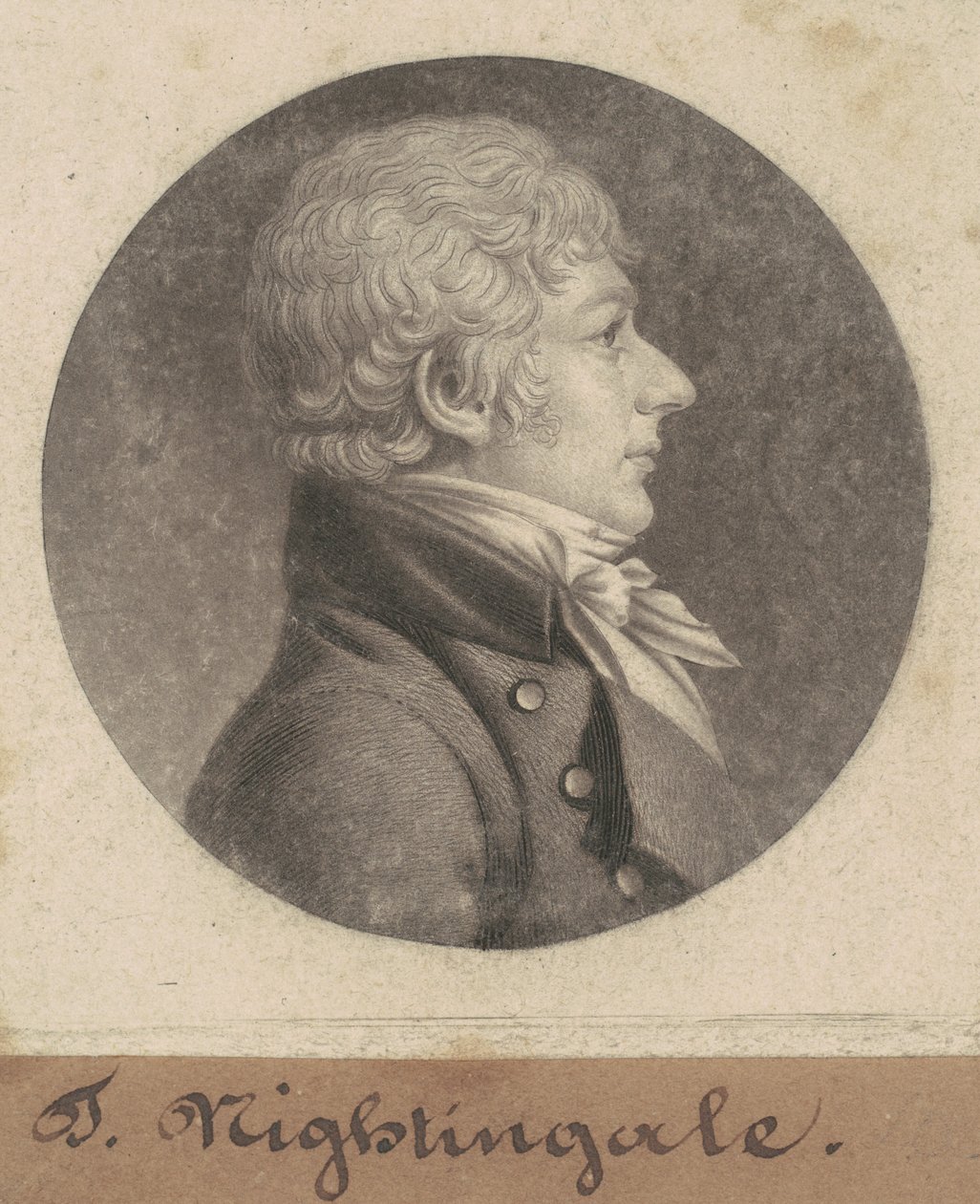 T. Nightingale av Charles B. J. Févret de Saint Mémin