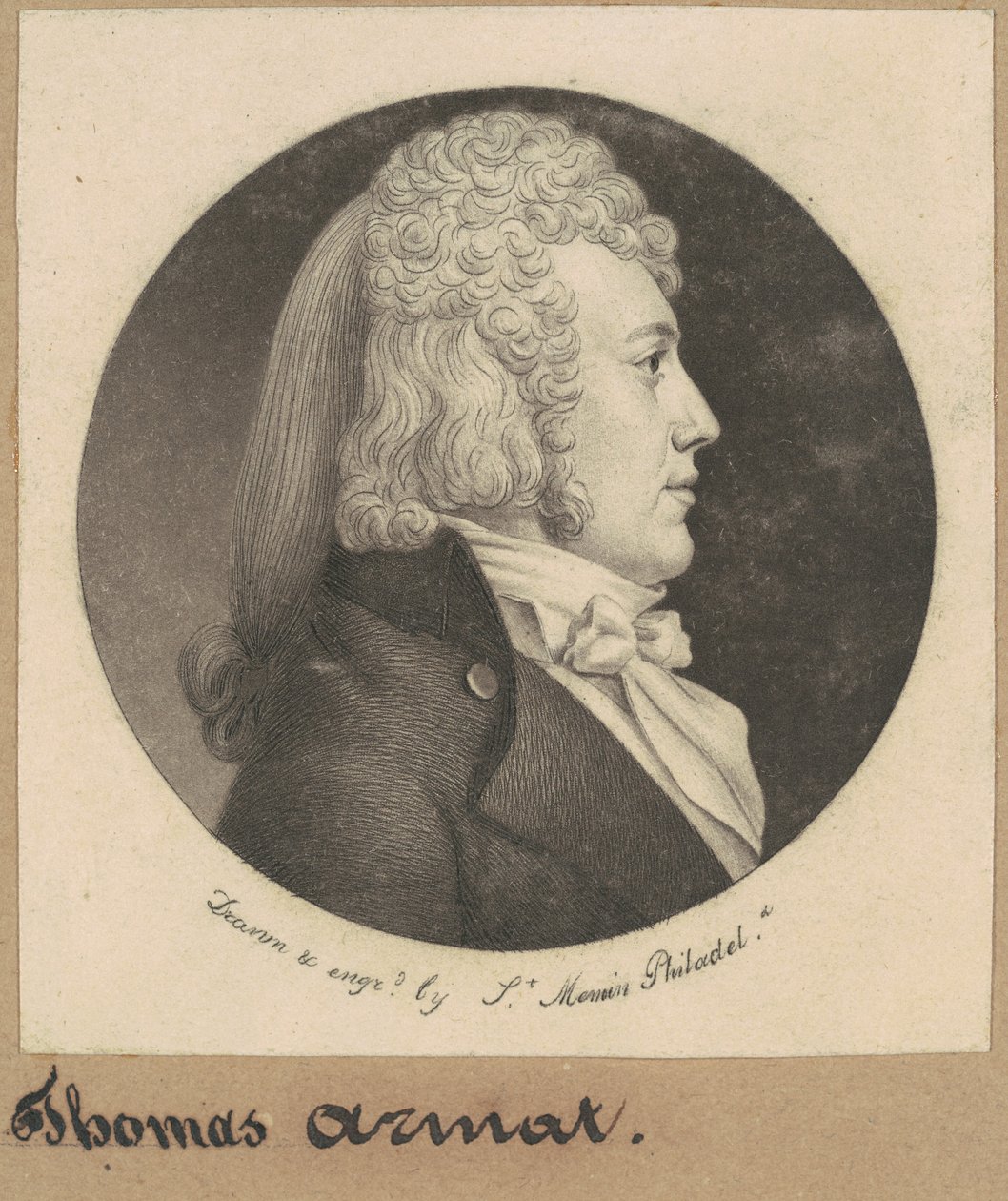 Thomas Wright Armat av Charles B. J. Févret de Saint Mémin