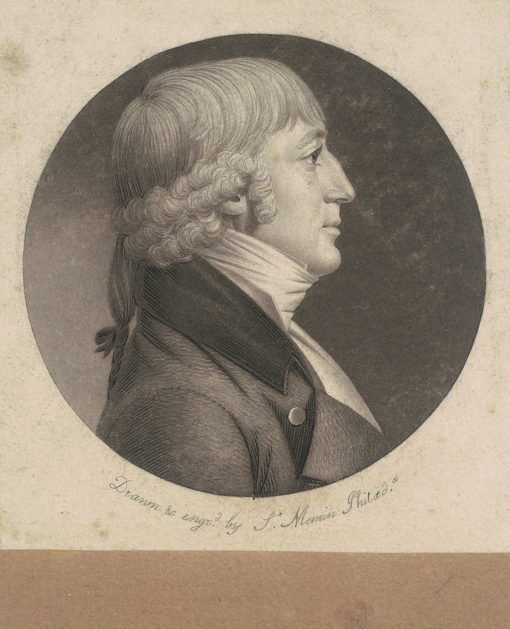 Oidentifierad man av Charles B. J. Févret de Saint Mémin