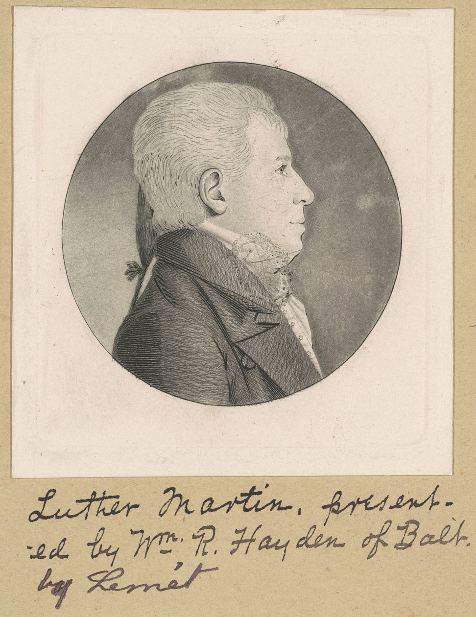 Oidentifierad man av Charles B. J. Févret de Saint Mémin