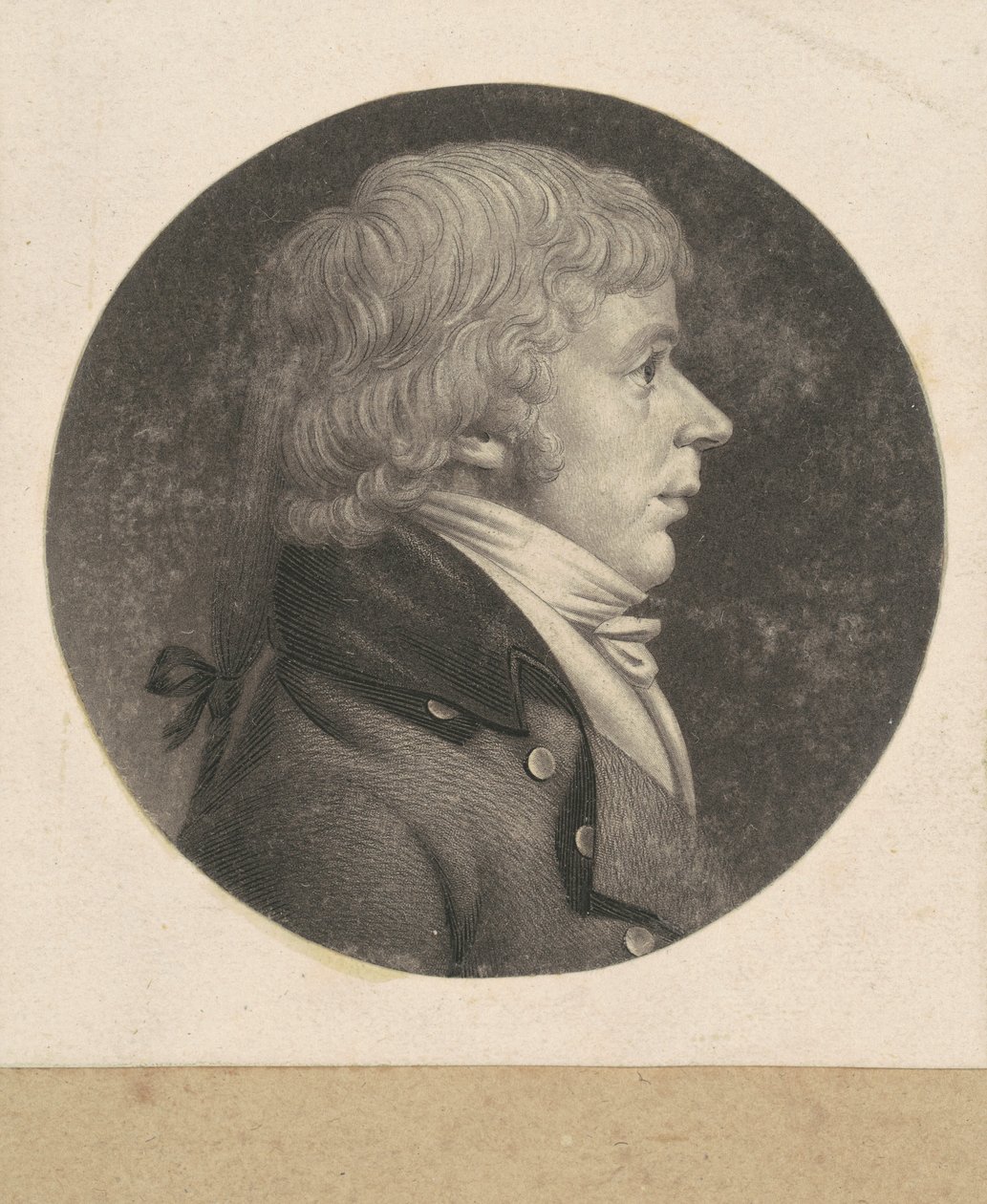 Oidentifierad man av Charles B. J. Févret de Saint Mémin