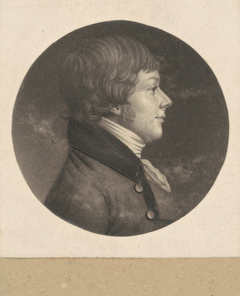 Oidentifierad man av Charles B. J. Févret de Saint Mémin
