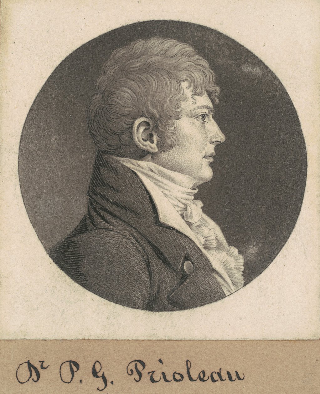 Oidentifierad man av Charles B. J. Févret de Saint Mémin