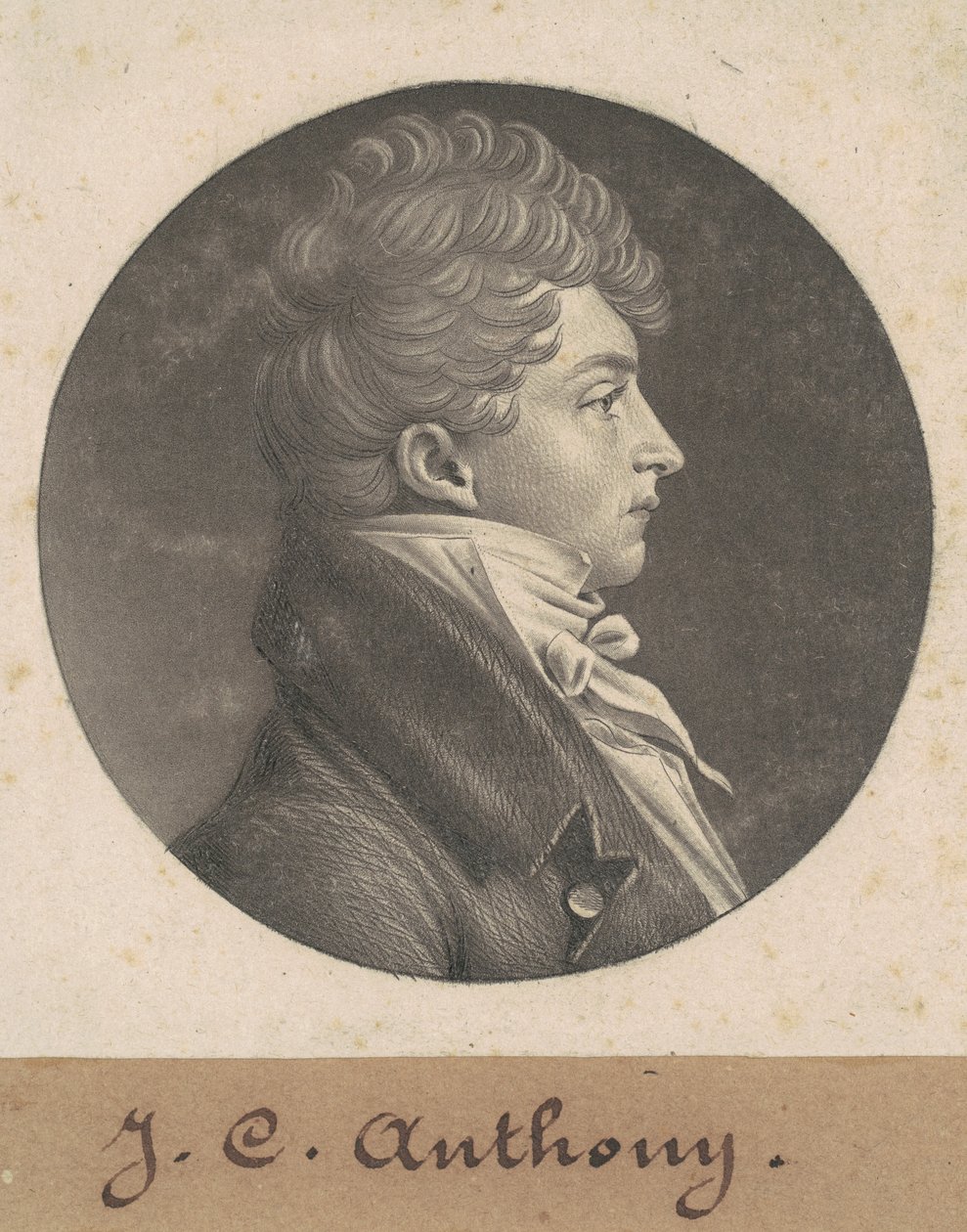 Oidentifierad man av Charles B. J. Févret de Saint Mémin