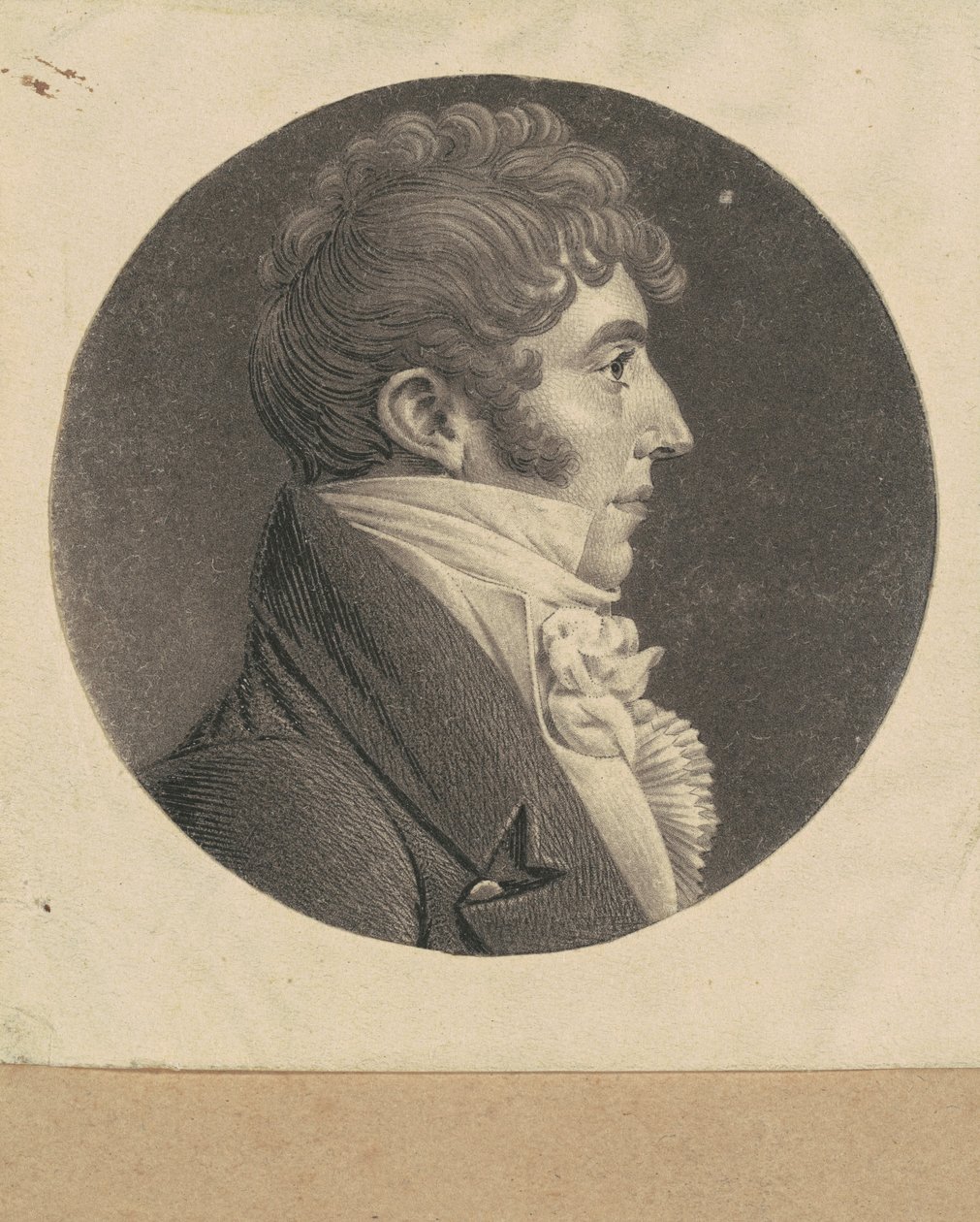 Oidentifierad man av Charles B. J. Févret de Saint Mémin