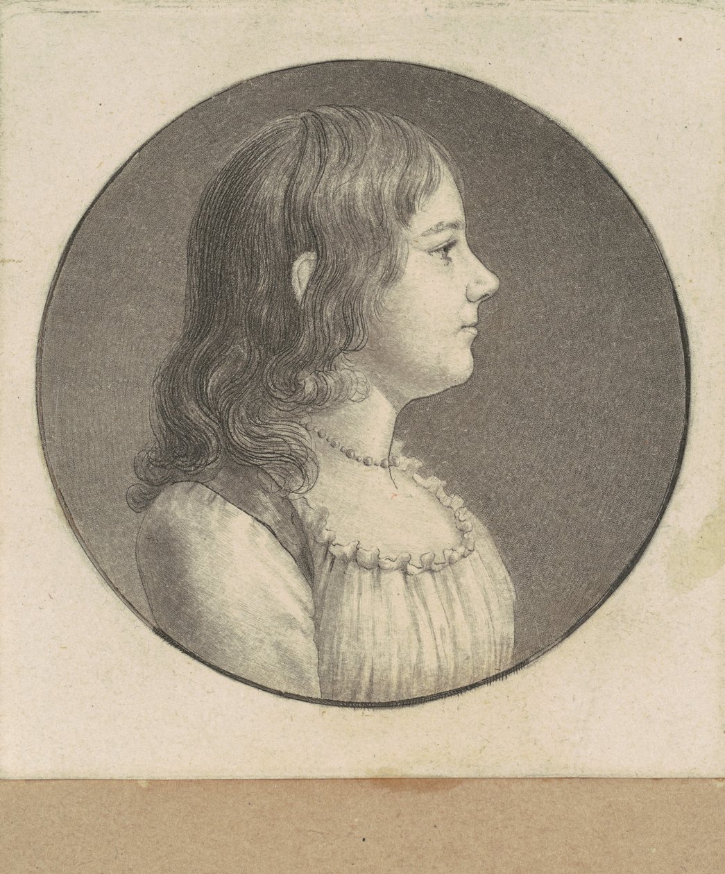 Oidentifierad ung kvinna av Charles B. J. Févret de Saint Mémin