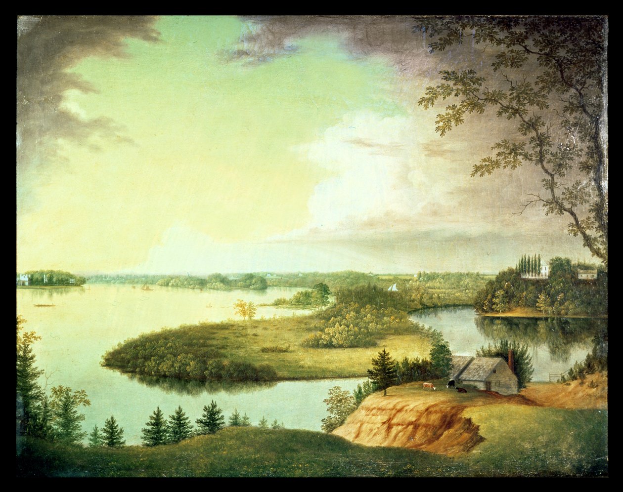 Delaware River, nära Bordentown, New Jersey av Charles B. Lawrence