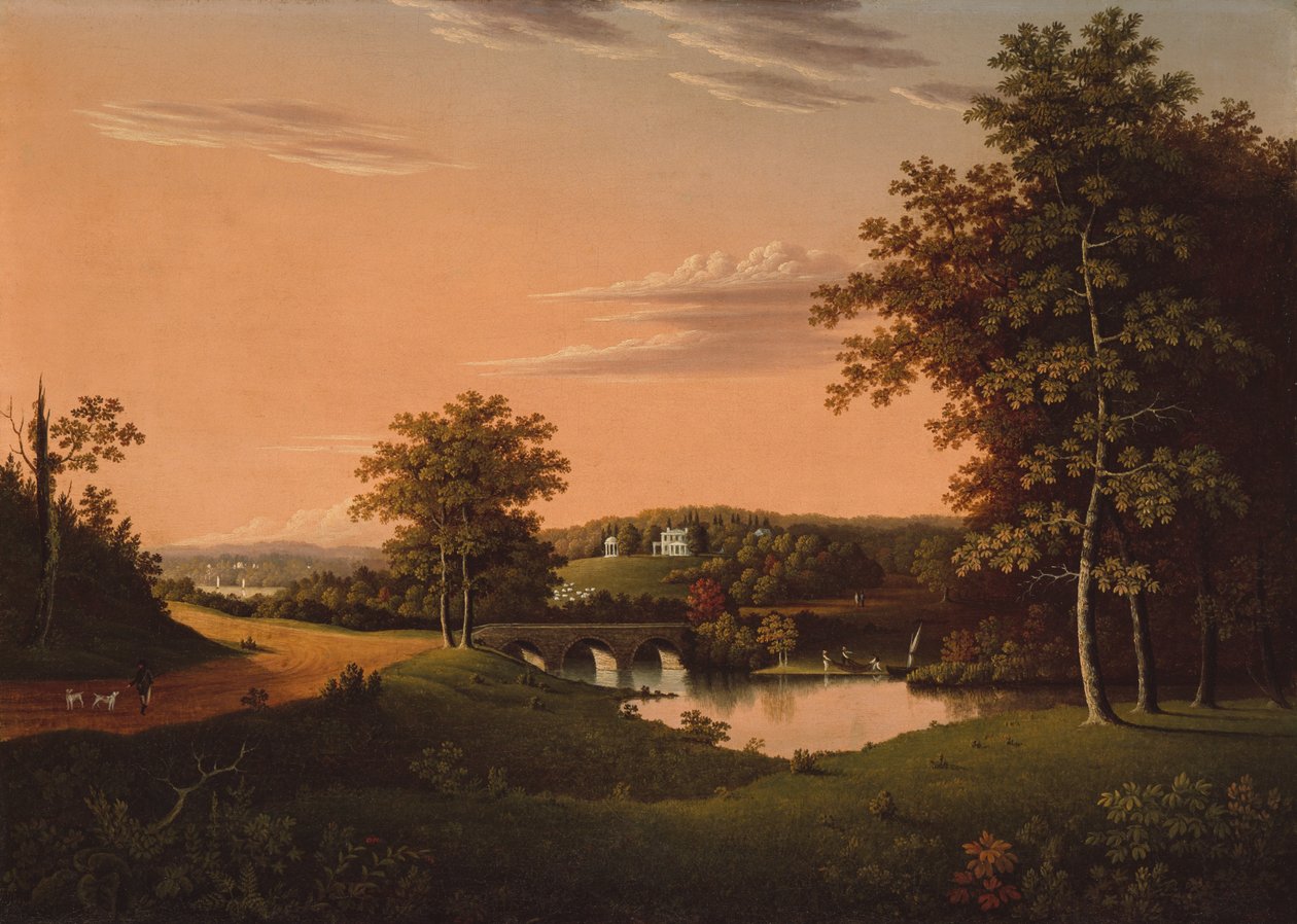 Point Breeze, Joseph Napoleon Bonapartes gods i Bordentown, New Jersey av Charles B. Lawrence