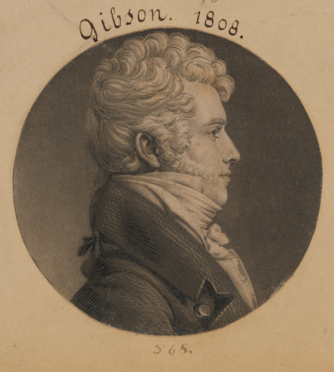 Alexander Gibson av Charles Balthazar Julien Févret de Saint-Mémin