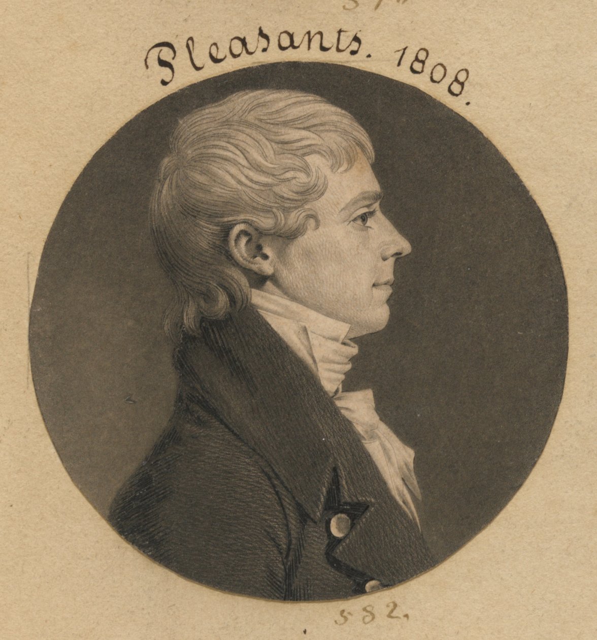 Archibald Pleasants, Jr. av Charles Balthazar Julien Févret de Saint-Mémin