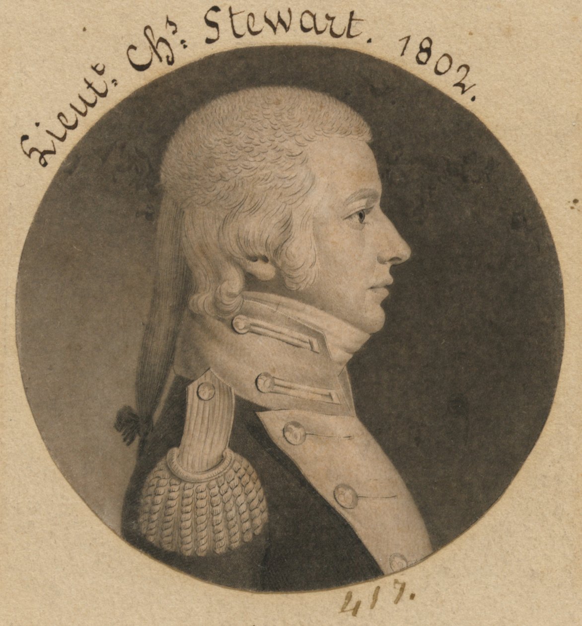 Charles Stewart av Charles Balthazar Julien Févret de Saint-Mémin