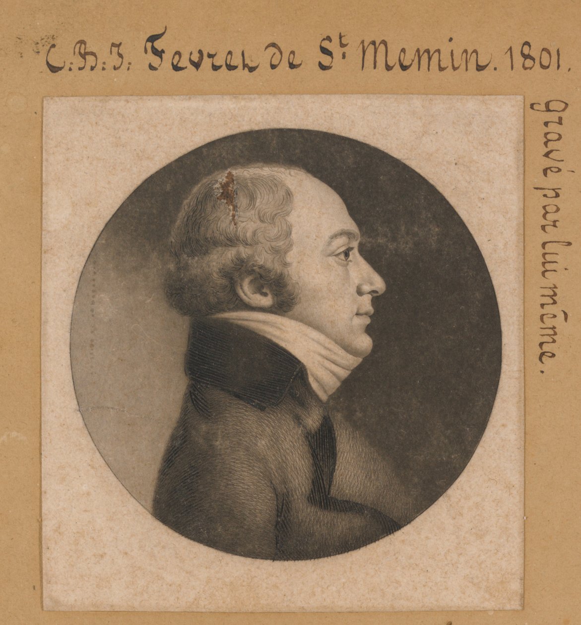 Charles de Saint-Mémins självporträtt av Charles Balthazar Julien Févret de Saint-Mémin