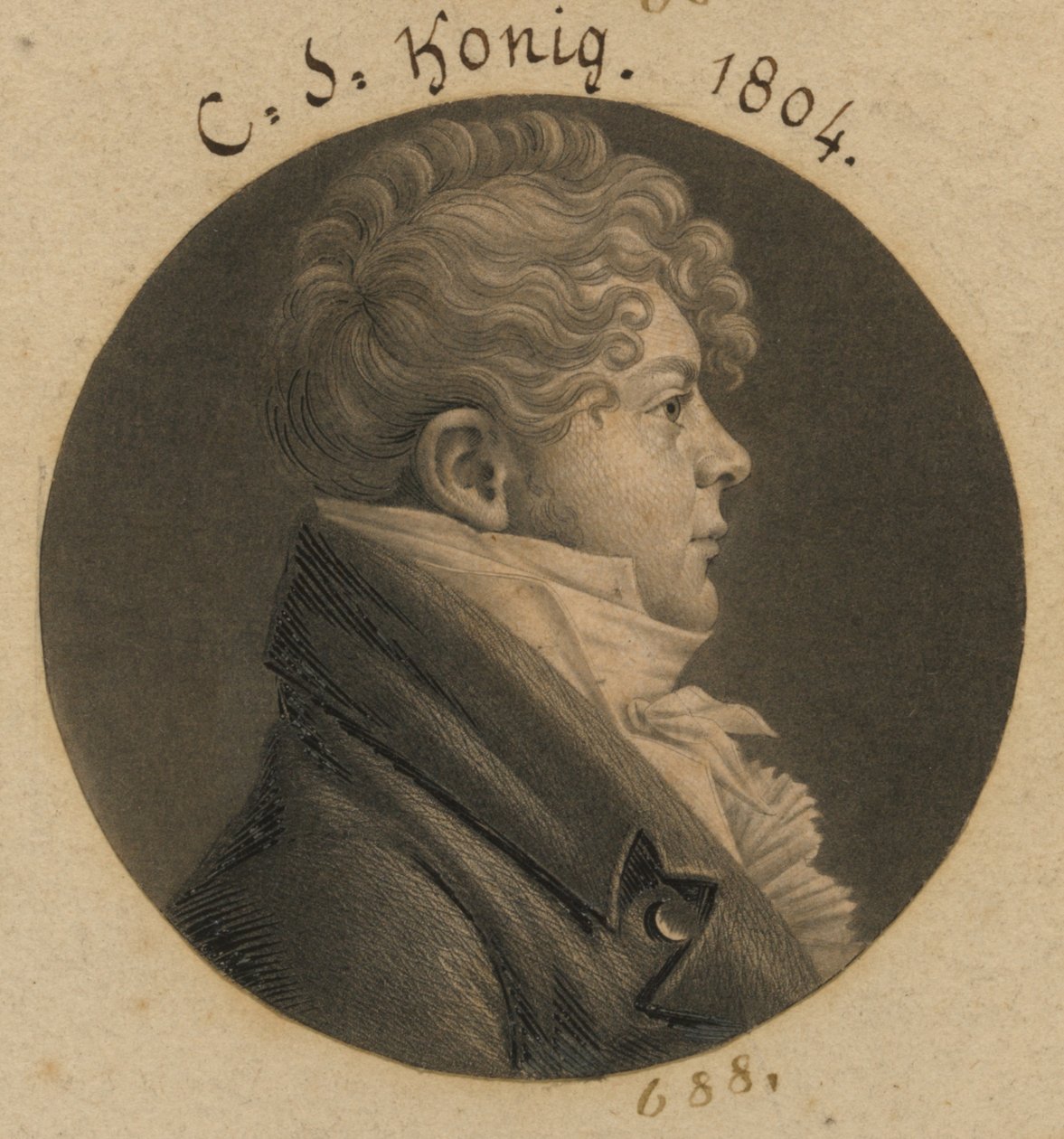 Christian Simon König av Charles Balthazar Julien Févret de Saint-Mémin