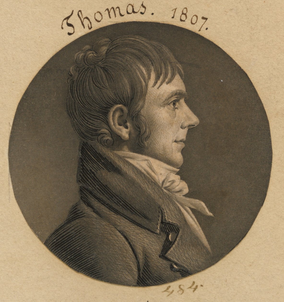 David Thomas av Charles Balthazar Julien Févret de Saint-Mémin