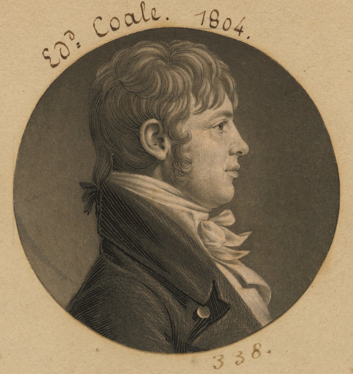 Edward Johnson Coale av Charles Balthazar Julien Févret de Saint-Mémin