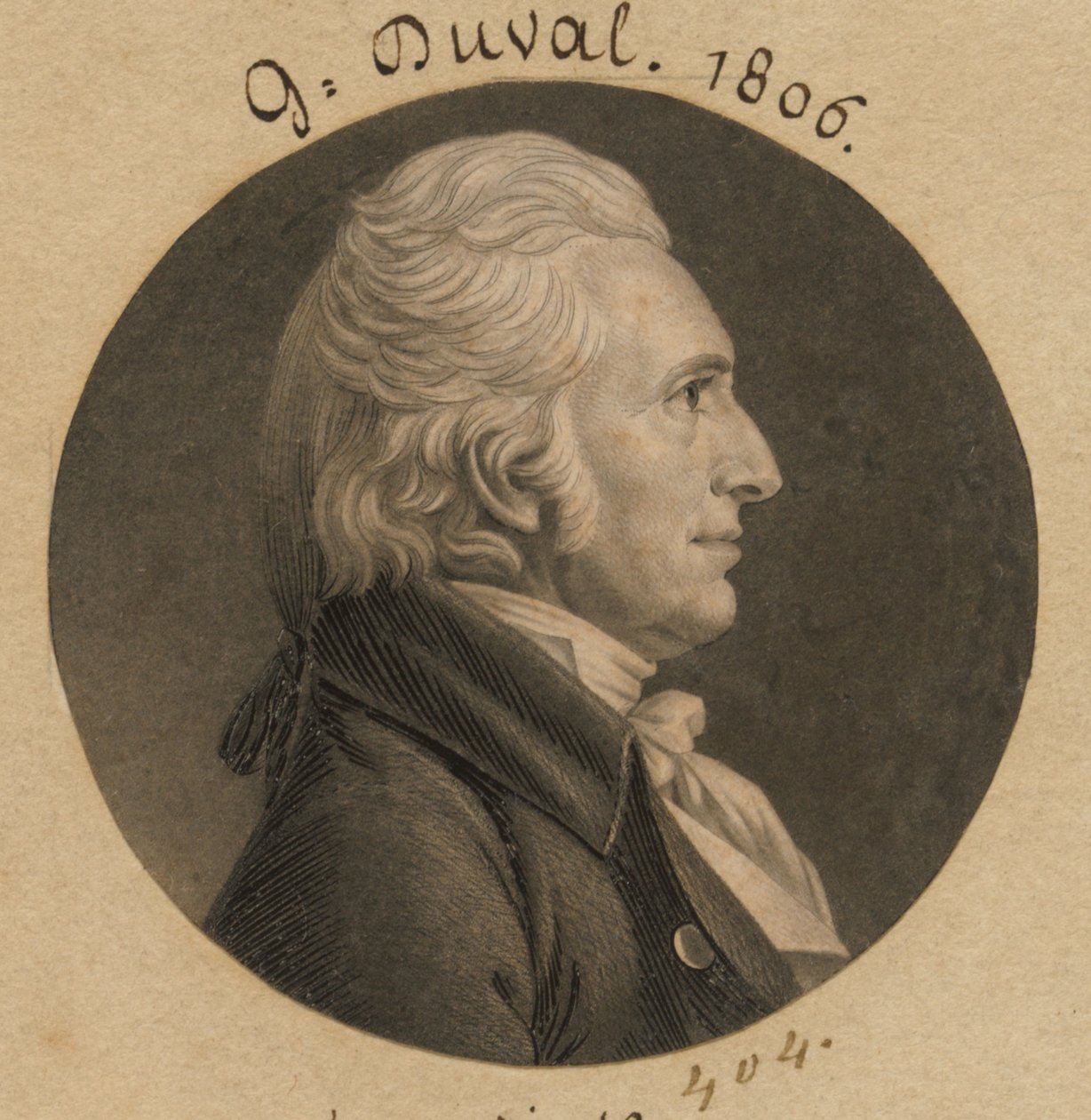 Gabriel Duvall av Charles Balthazar Julien Févret de Saint-Mémin