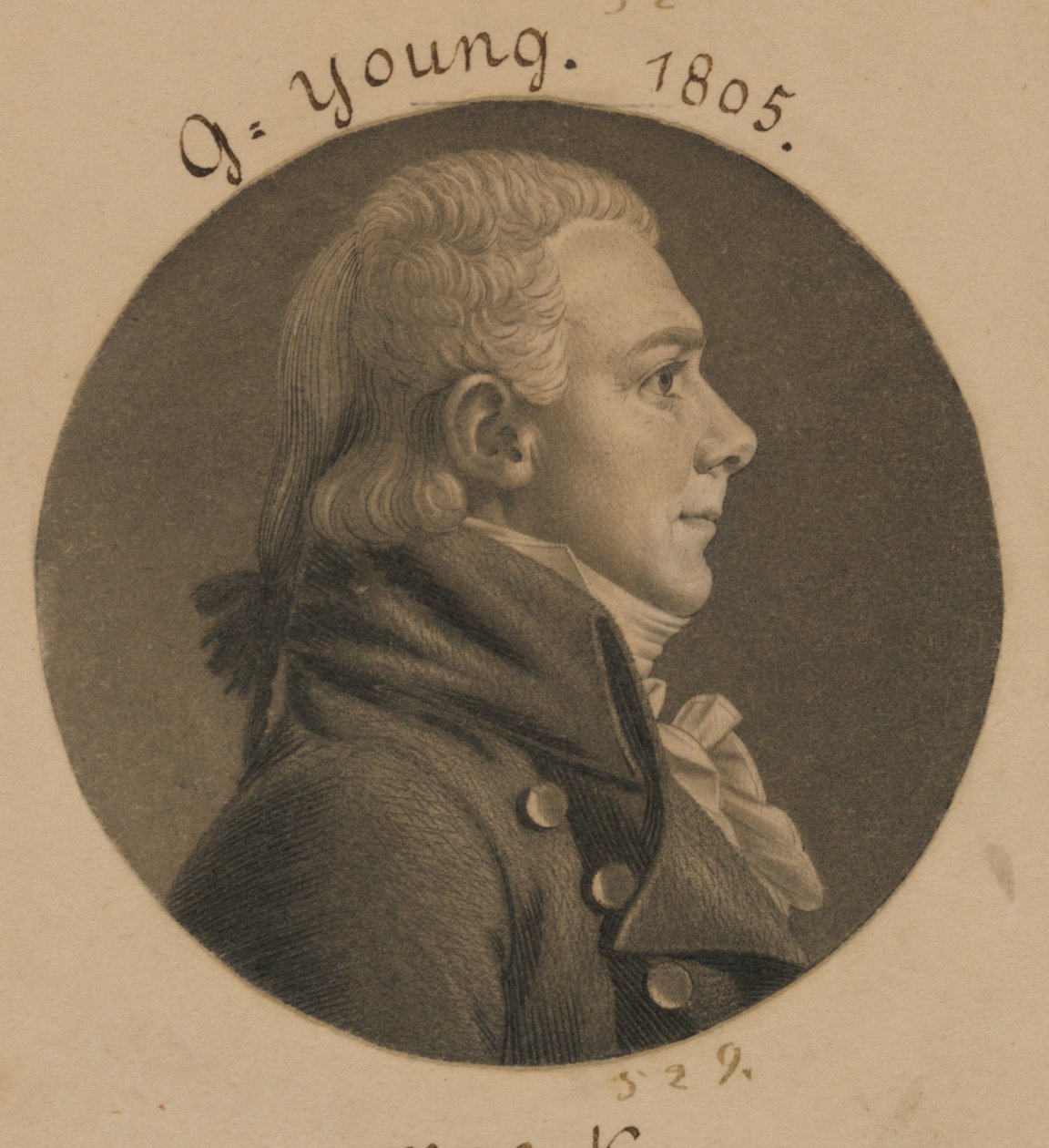 George Young av Charles Balthazar Julien Févret de Saint-Mémin