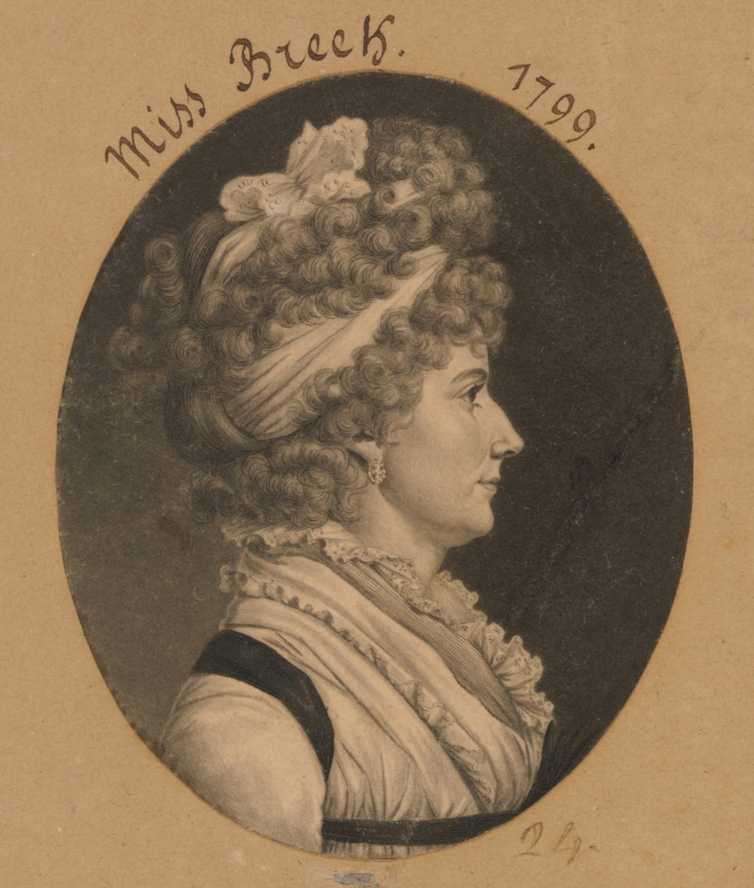 Hannah Breck av Charles Balthazar Julien Févret de Saint-Mémin