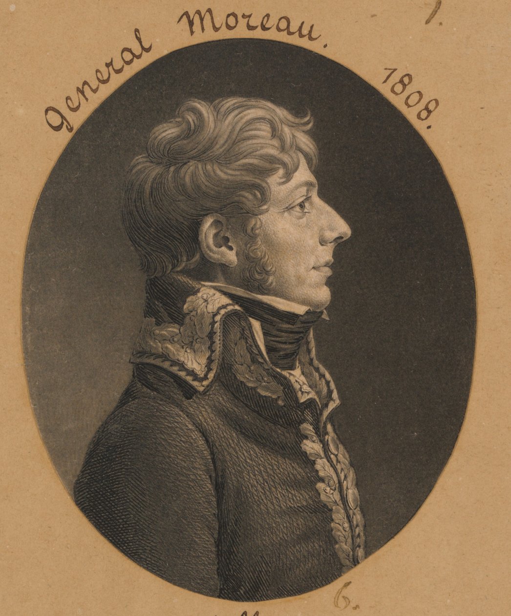 Jean-Victor Moreau av Charles Balthazar Julien Févret de Saint-Mémin