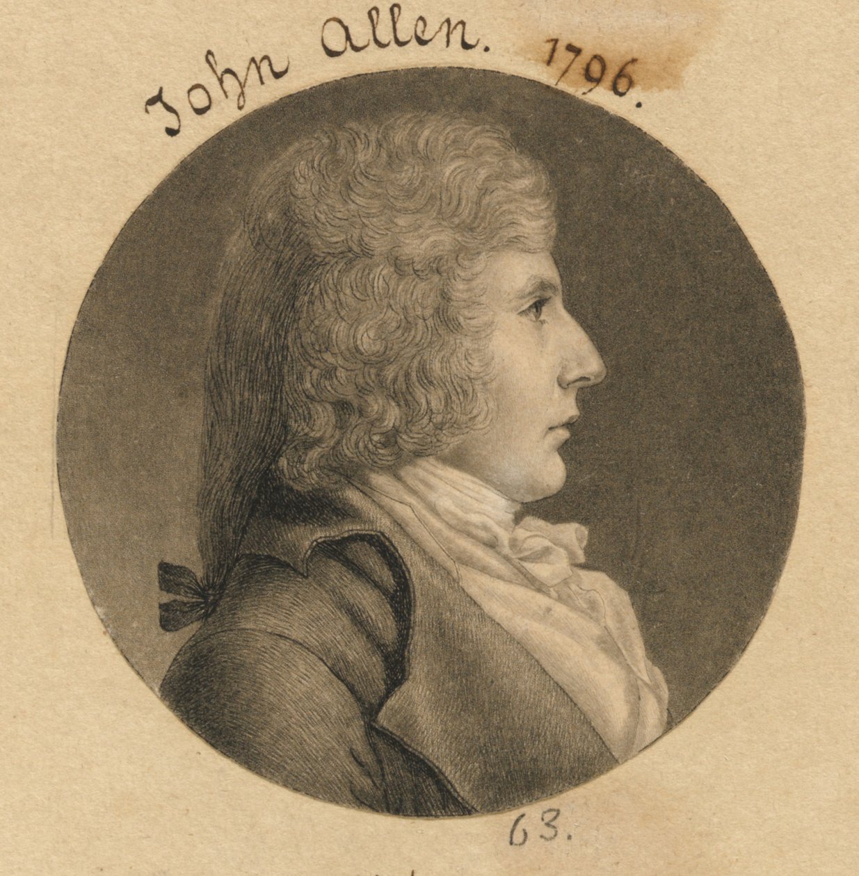 John Allen av Charles Balthazar Julien Févret de Saint-Mémin