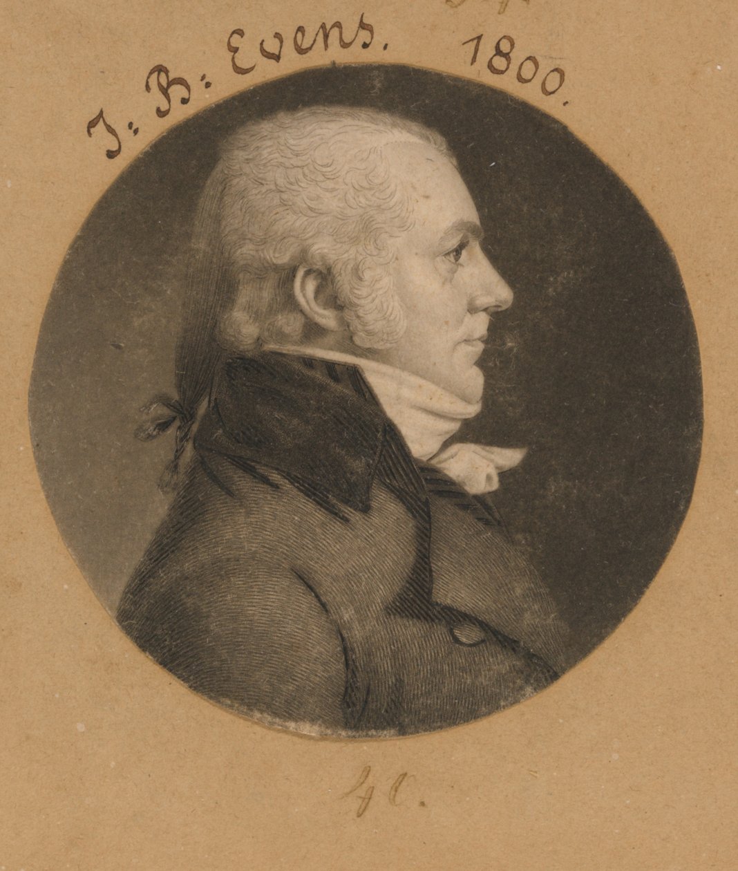 John B. Evens av Charles Balthazar Julien Févret de Saint-Mémin