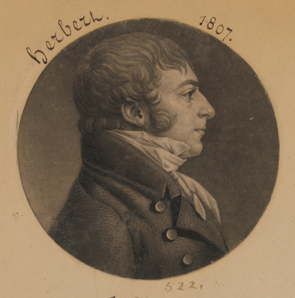 John Carlyle Herbert av Charles Balthazar Julien Févret de Saint-Mémin
