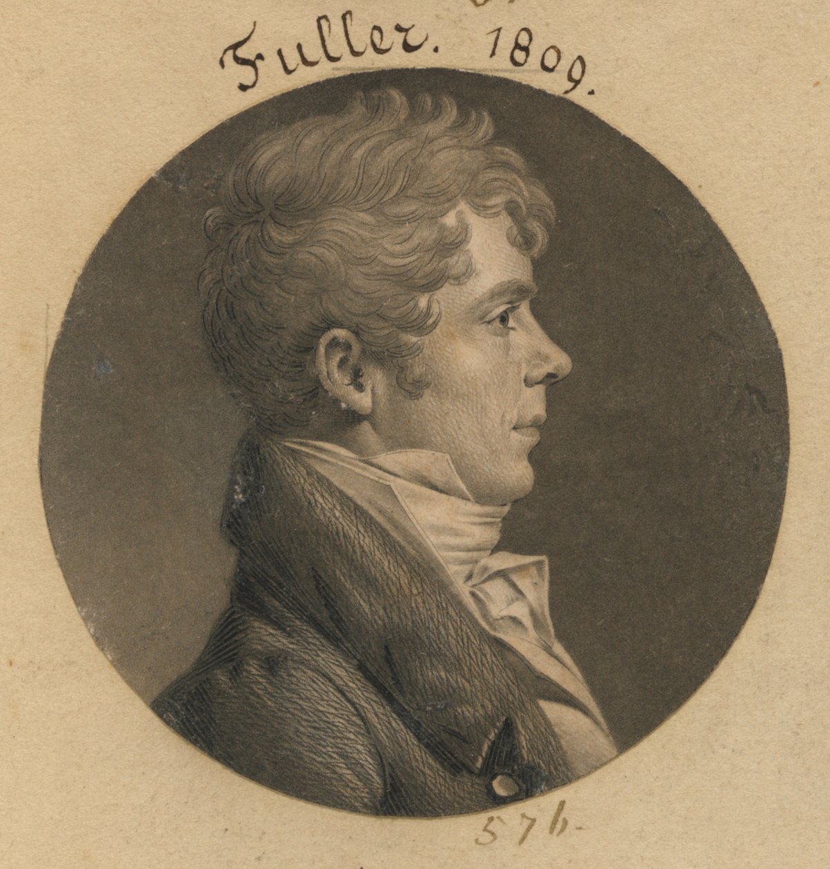 John Coles III av Charles Balthazar Julien Févret de Saint-Mémin