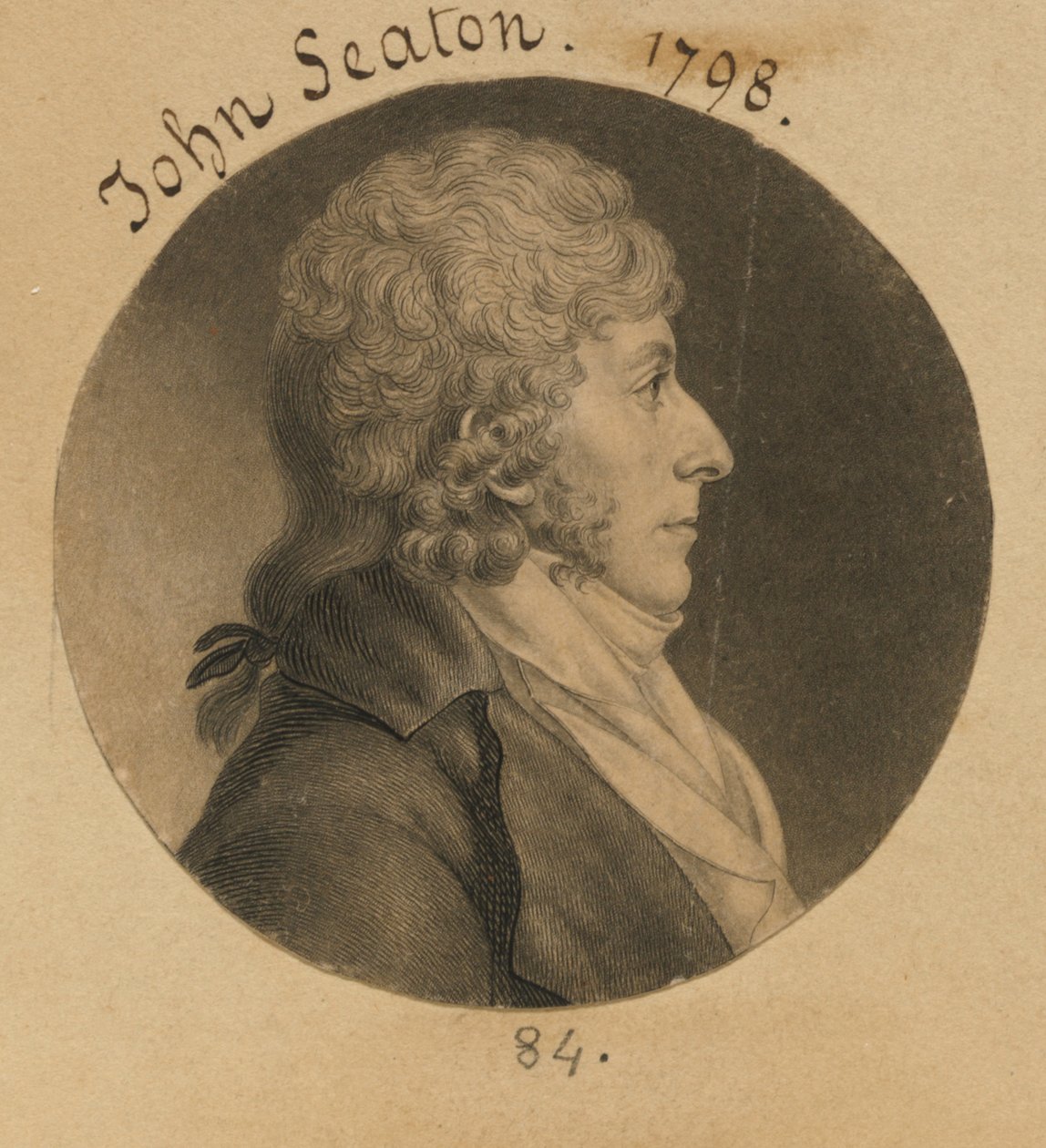 John Curzon Seton av Charles Balthazar Julien Févret de Saint-Mémin