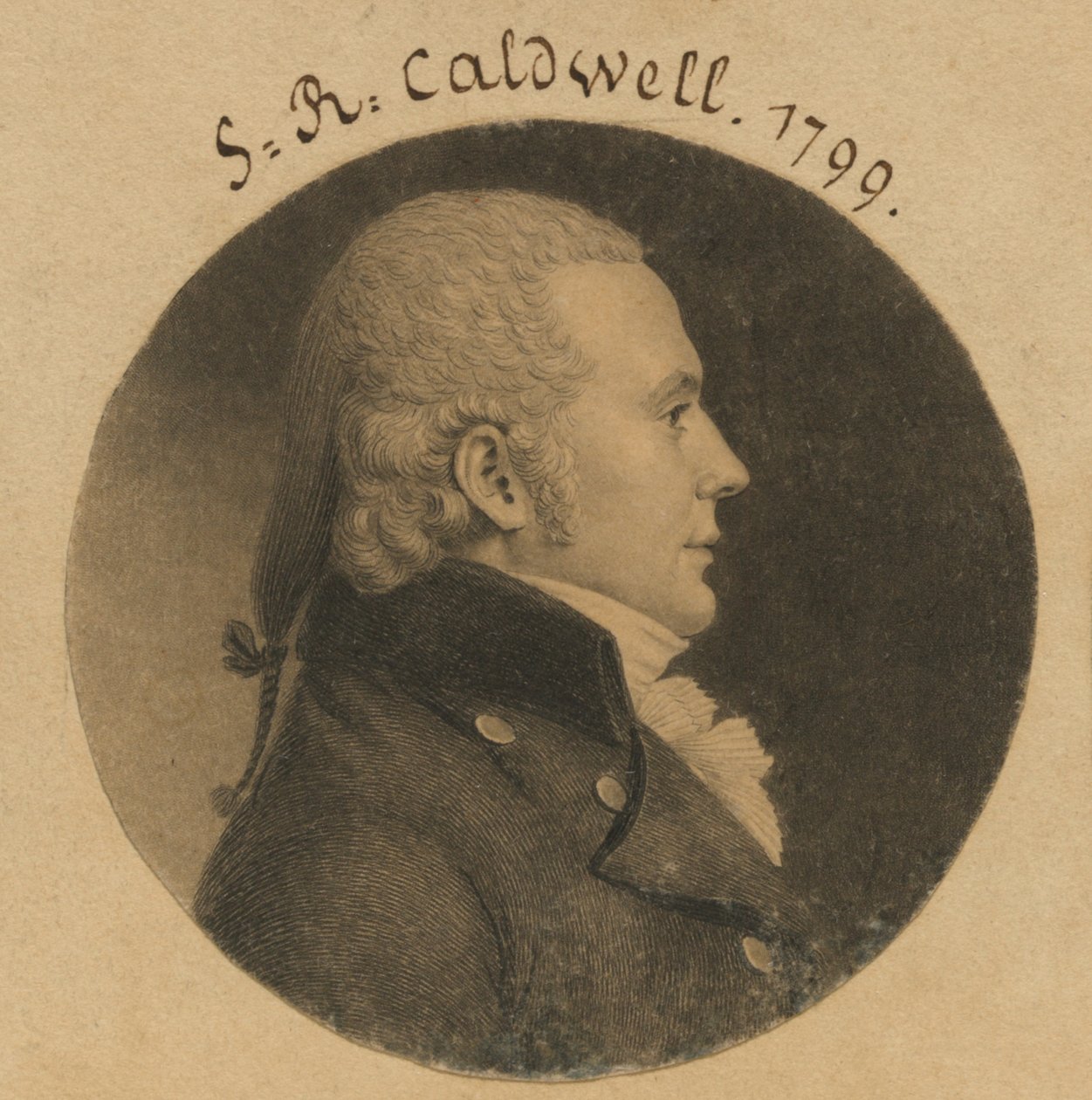 John Edwards Caldwell av Charles Balthazar Julien Févret de Saint-Mémin