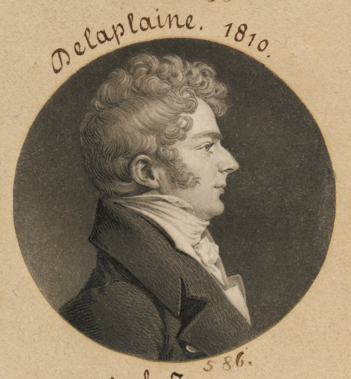 John F. Delaplaine av Charles Balthazar Julien Févret de Saint-Mémin