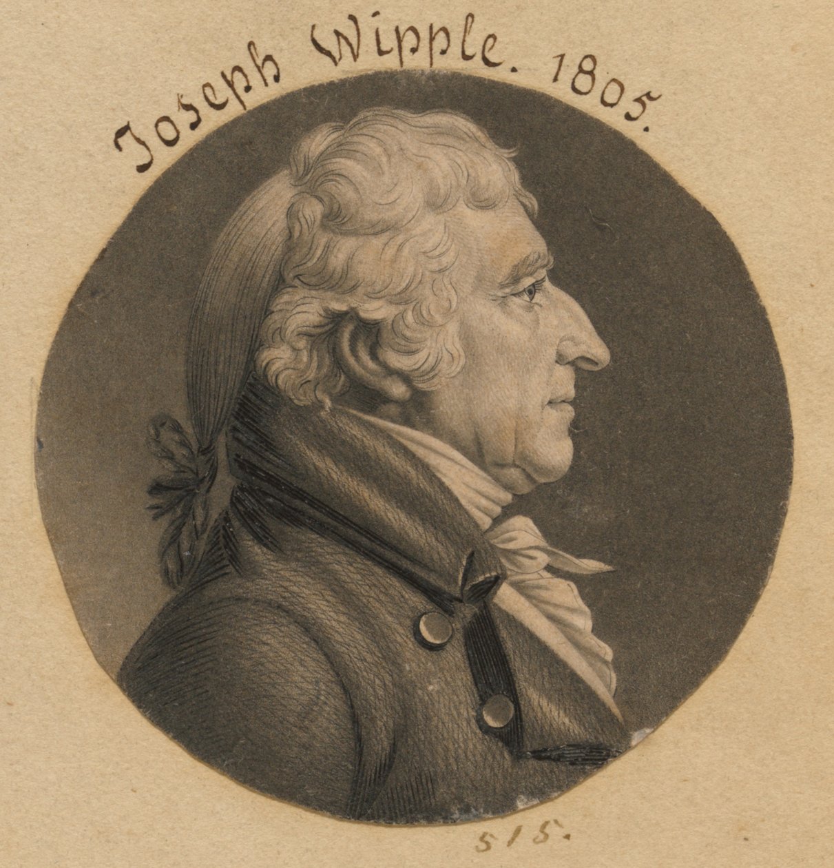 Joseph Whipple av Charles Balthazar Julien Févret de Saint-Mémin