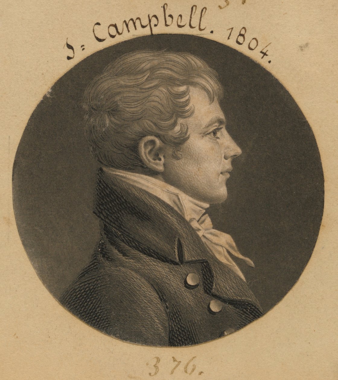 Levin Hicks Campbell av Charles Balthazar Julien Févret de Saint-Mémin