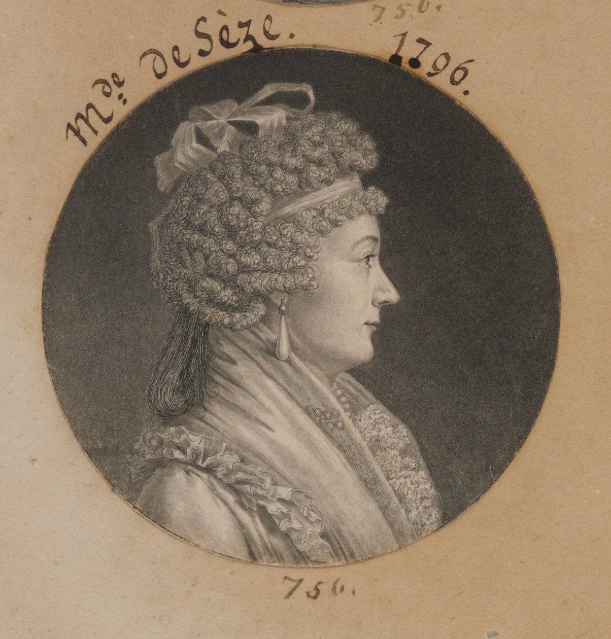Madame de Sèze av Charles Balthazar Julien Févret de Saint-Mémin