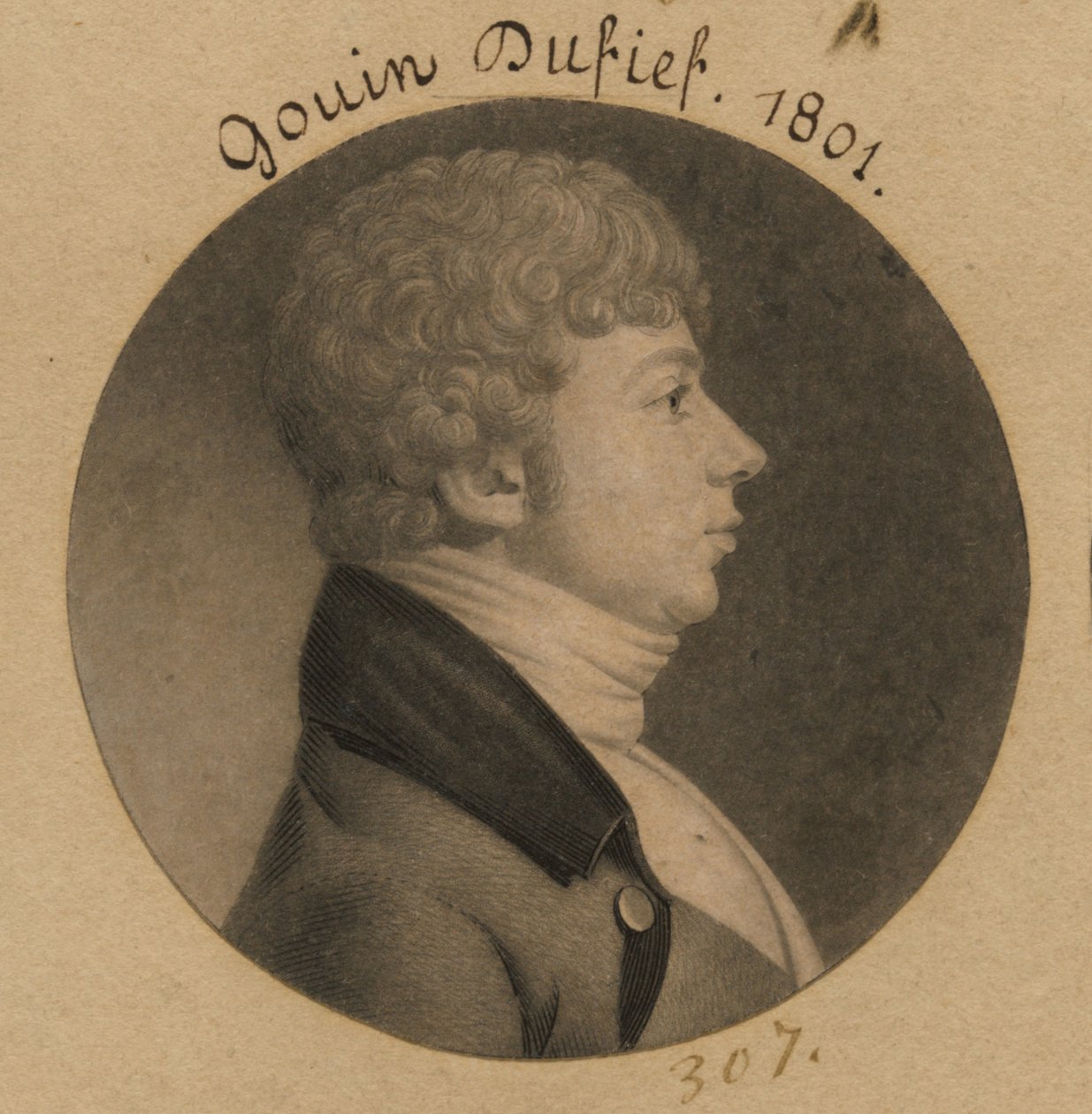 Nicholas Gouin Dufief av Charles Balthazar Julien Févret de Saint-Mémin