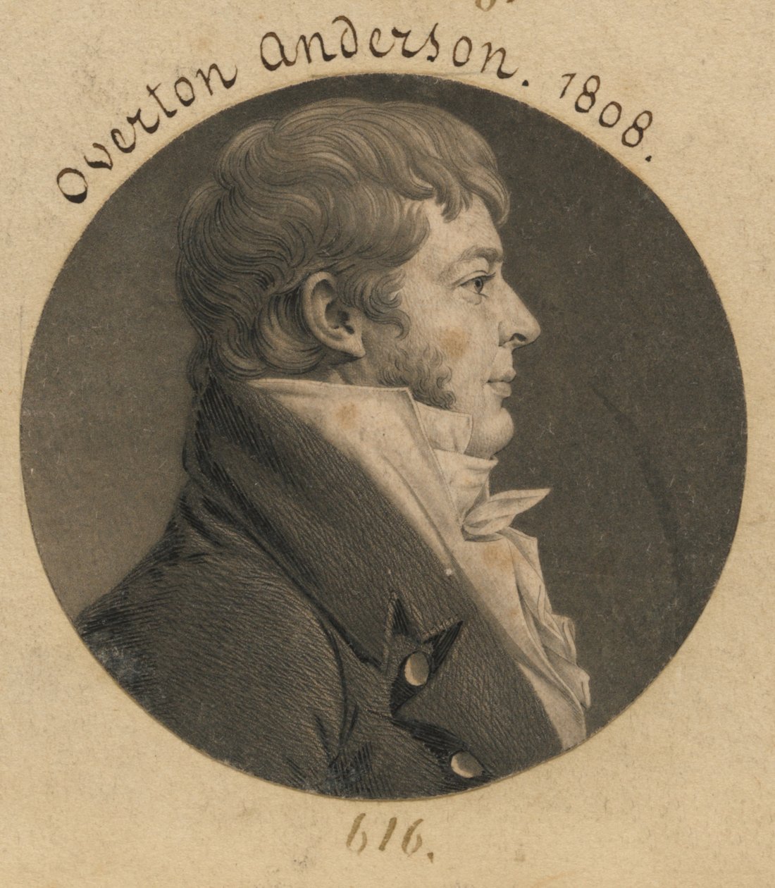 Overton Anderson av Charles Balthazar Julien Févret de Saint-Mémin