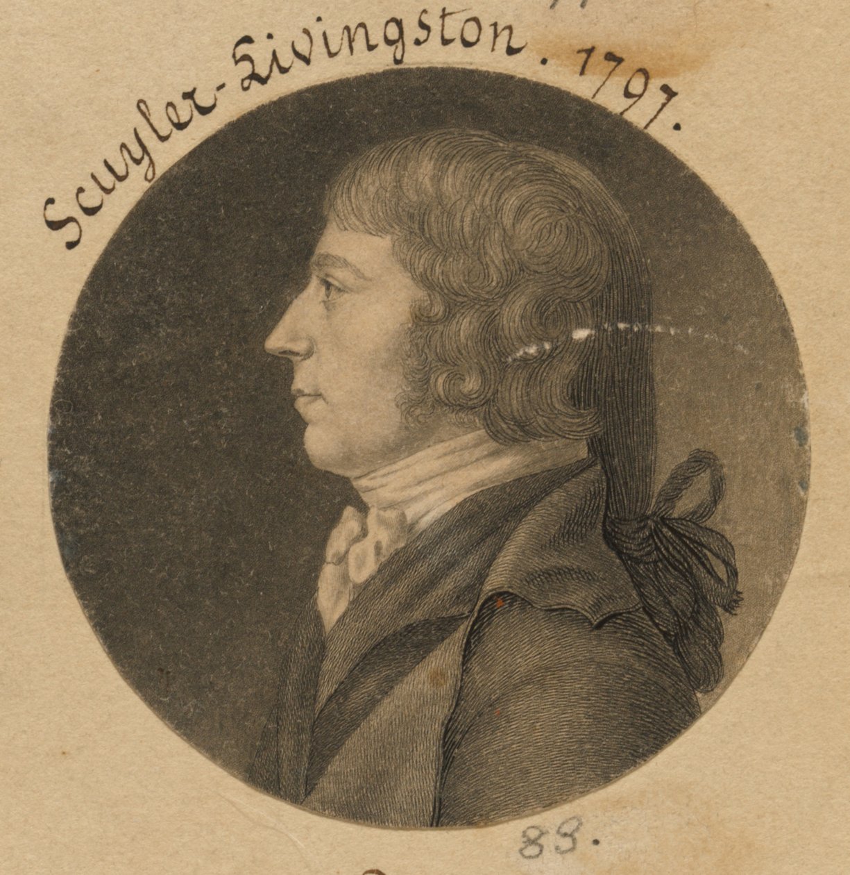 Peter Schuyler Livingston av Charles Balthazar Julien Févret de Saint-Mémin
