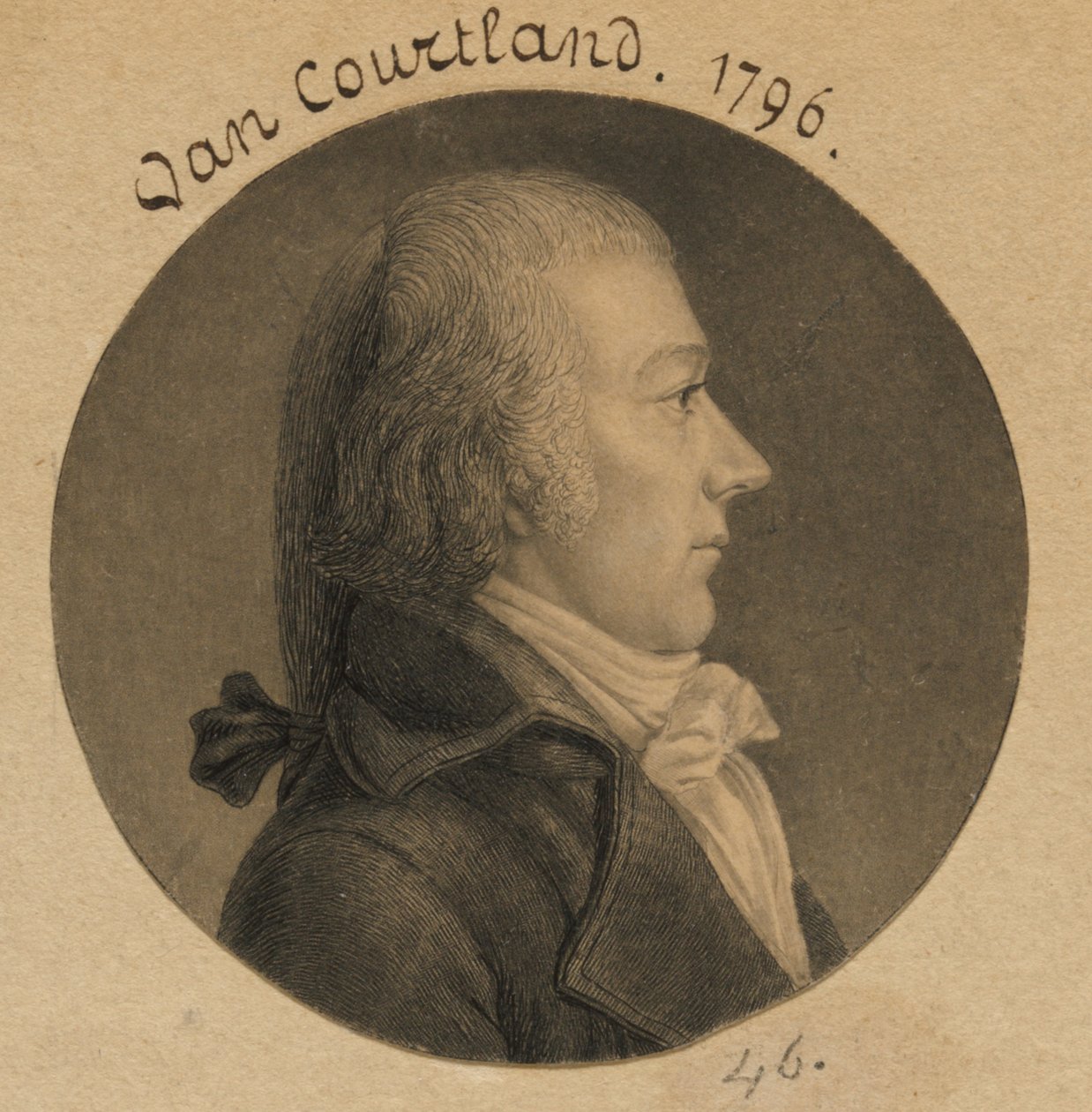 Pierre Van Cortlandt av Charles Balthazar Julien Févret de Saint-Mémin