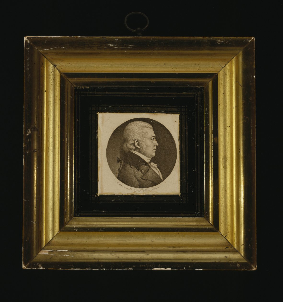 Porträtt av James Ashton Bayard av Charles Balthazar Julien Févret de Saint Mémin