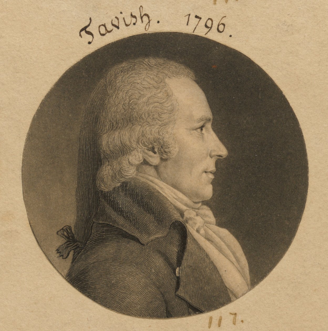Möjligen Tavish eller John McTavish av Charles Balthazar Julien Févret de Saint-Mémin