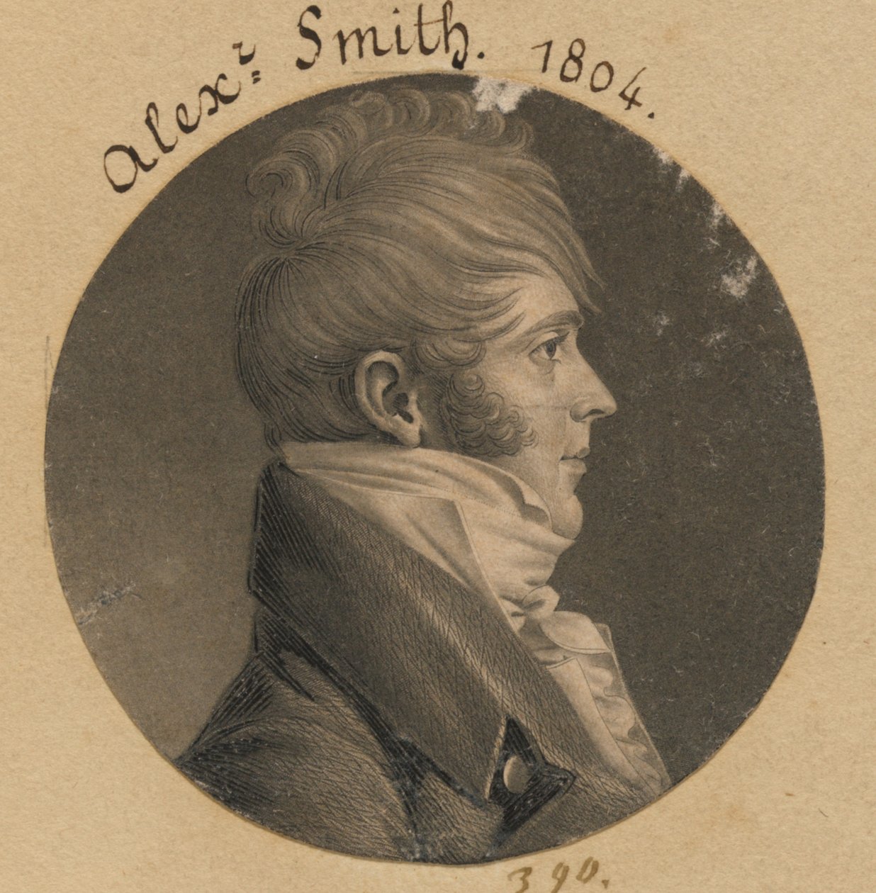 Möjligen Alexander Smith av Charles Balthazar Julien Févret de Saint-Mémin