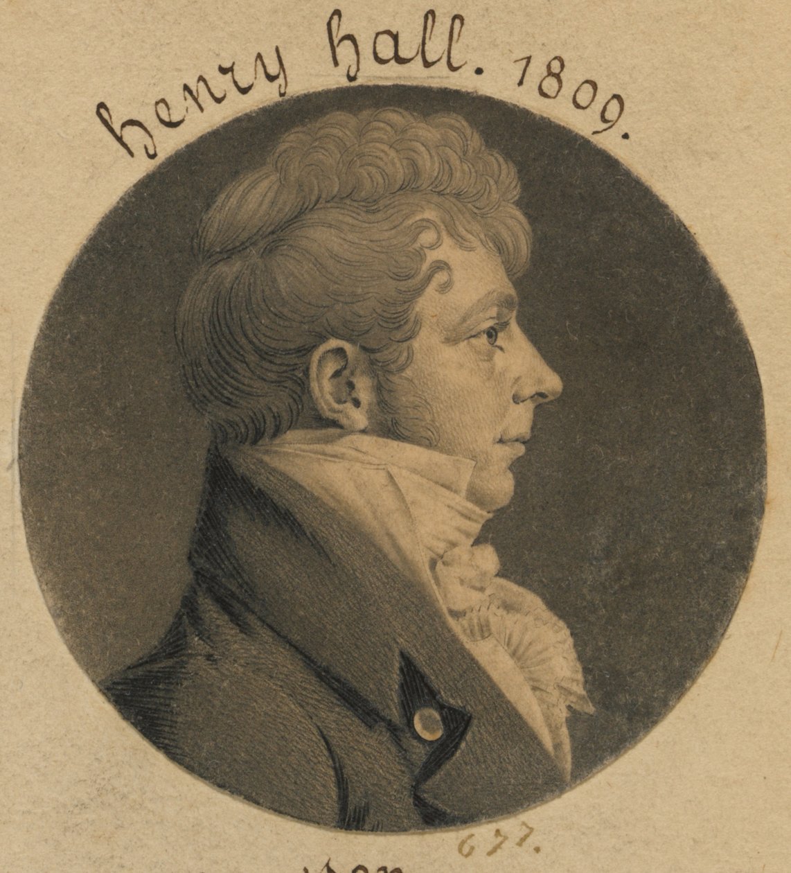Möjligen Henry Hall eller Sutton Hall av Charles Balthazar Julien Févret de Saint-Mémin