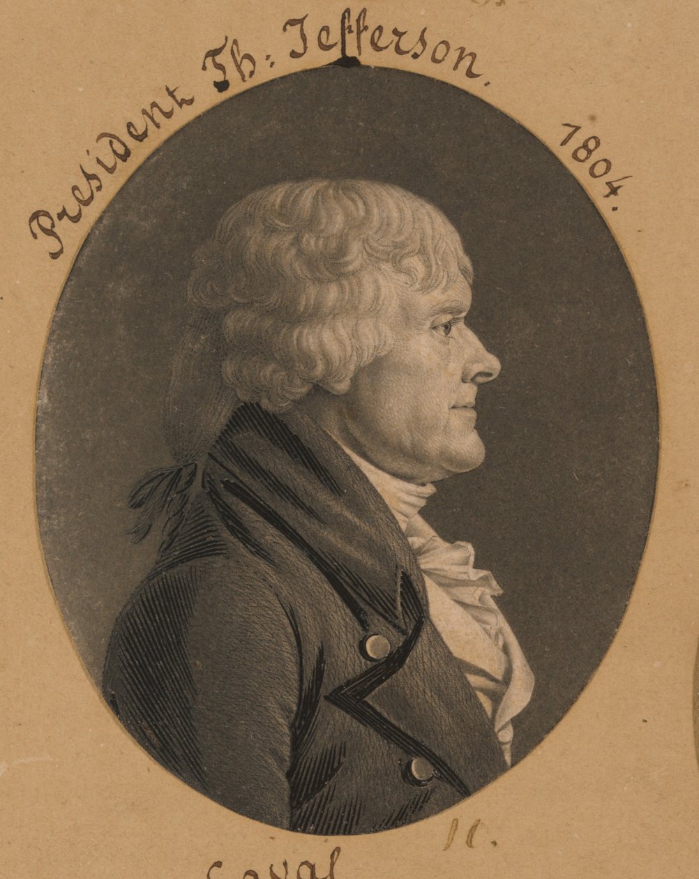 Thomas Jefferson av Charles Balthazar Julien Févret de Saint-Mémin