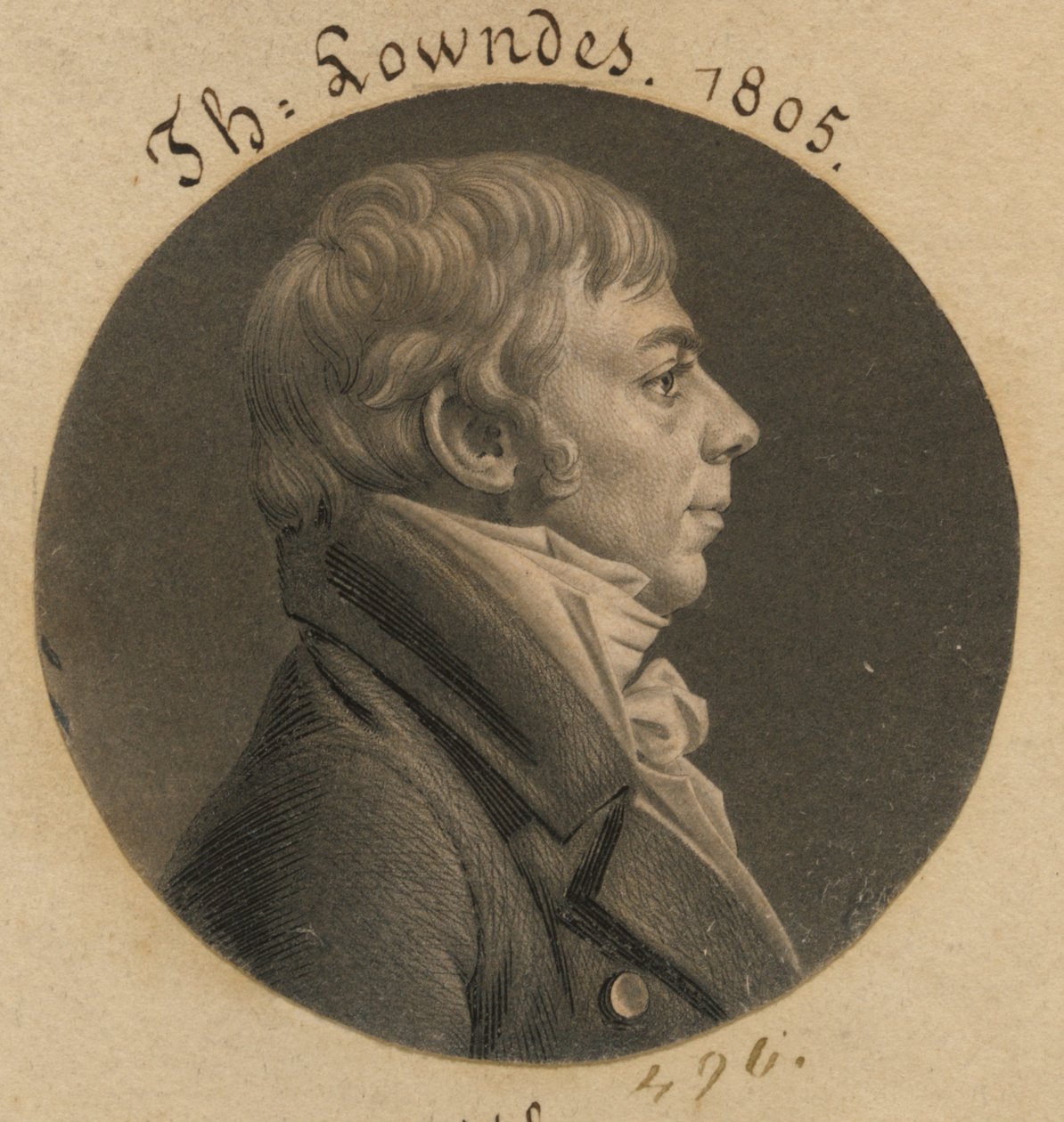 Thomas Lowndes av Charles Balthazar Julien Févret de Saint-Mémin