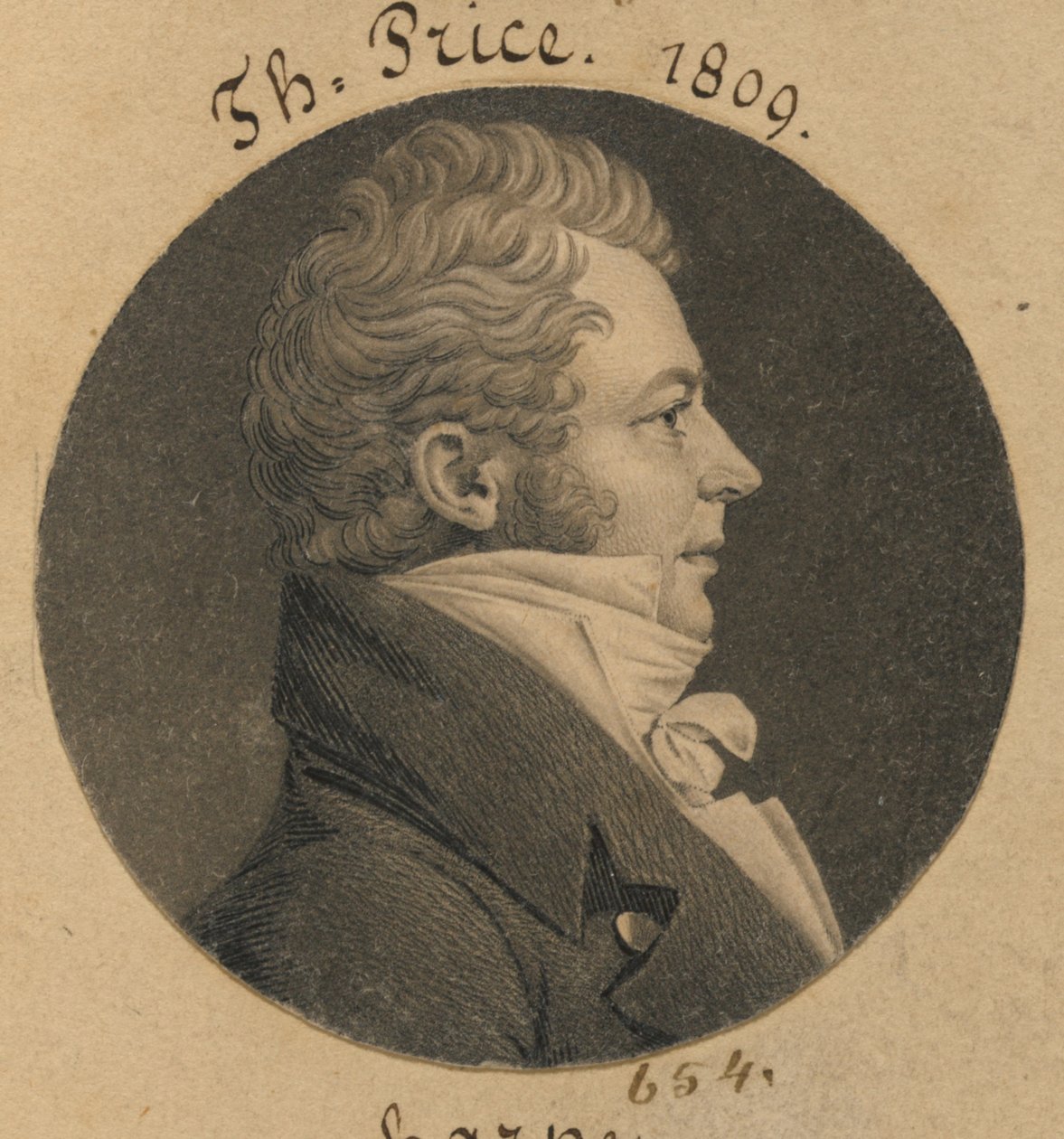 Thomas Price av Charles Balthazar Julien Févret de Saint-Mémin