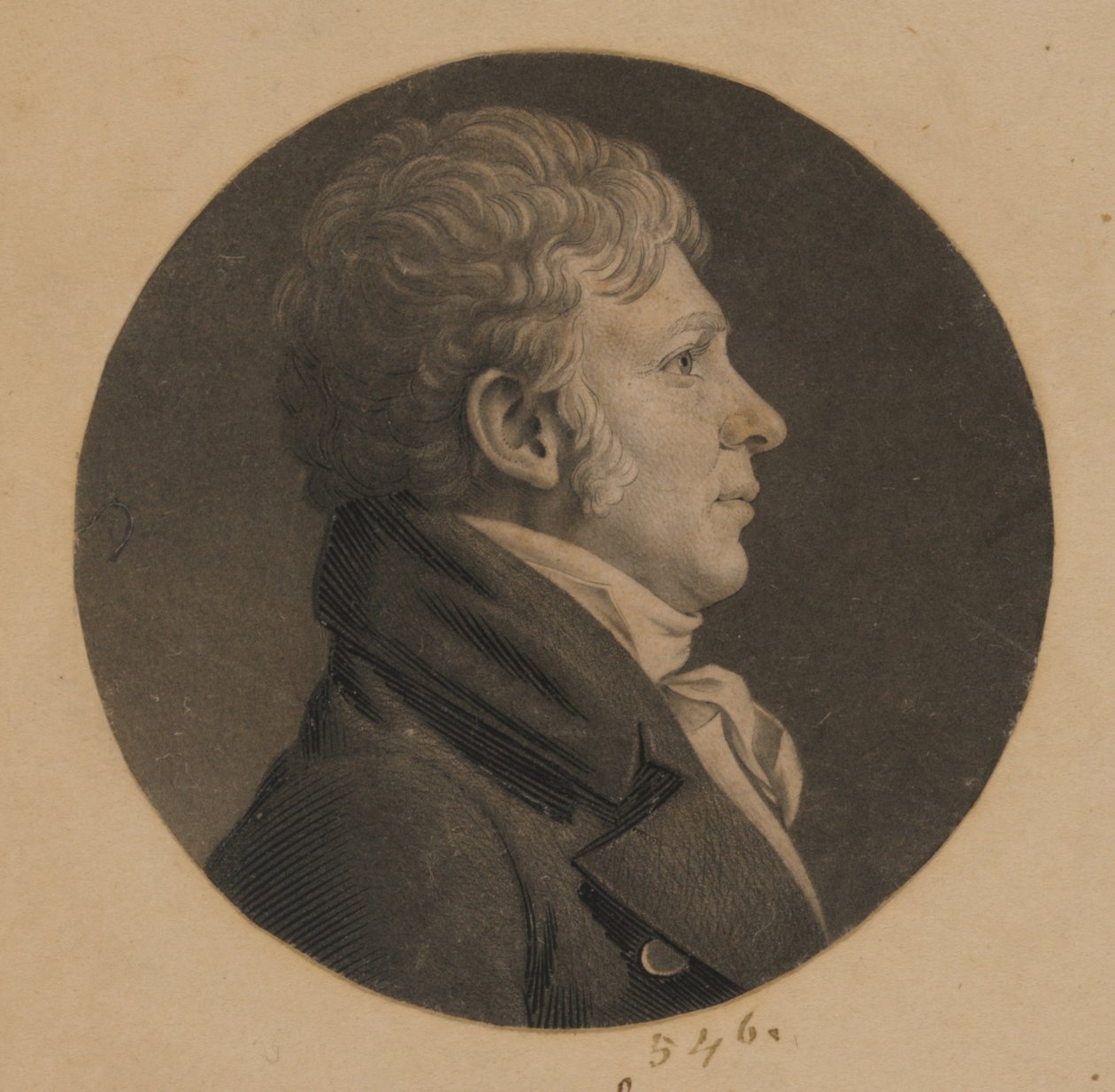 Oidentifierad man av Charles Balthazar Julien Févret de Saint-Mémin