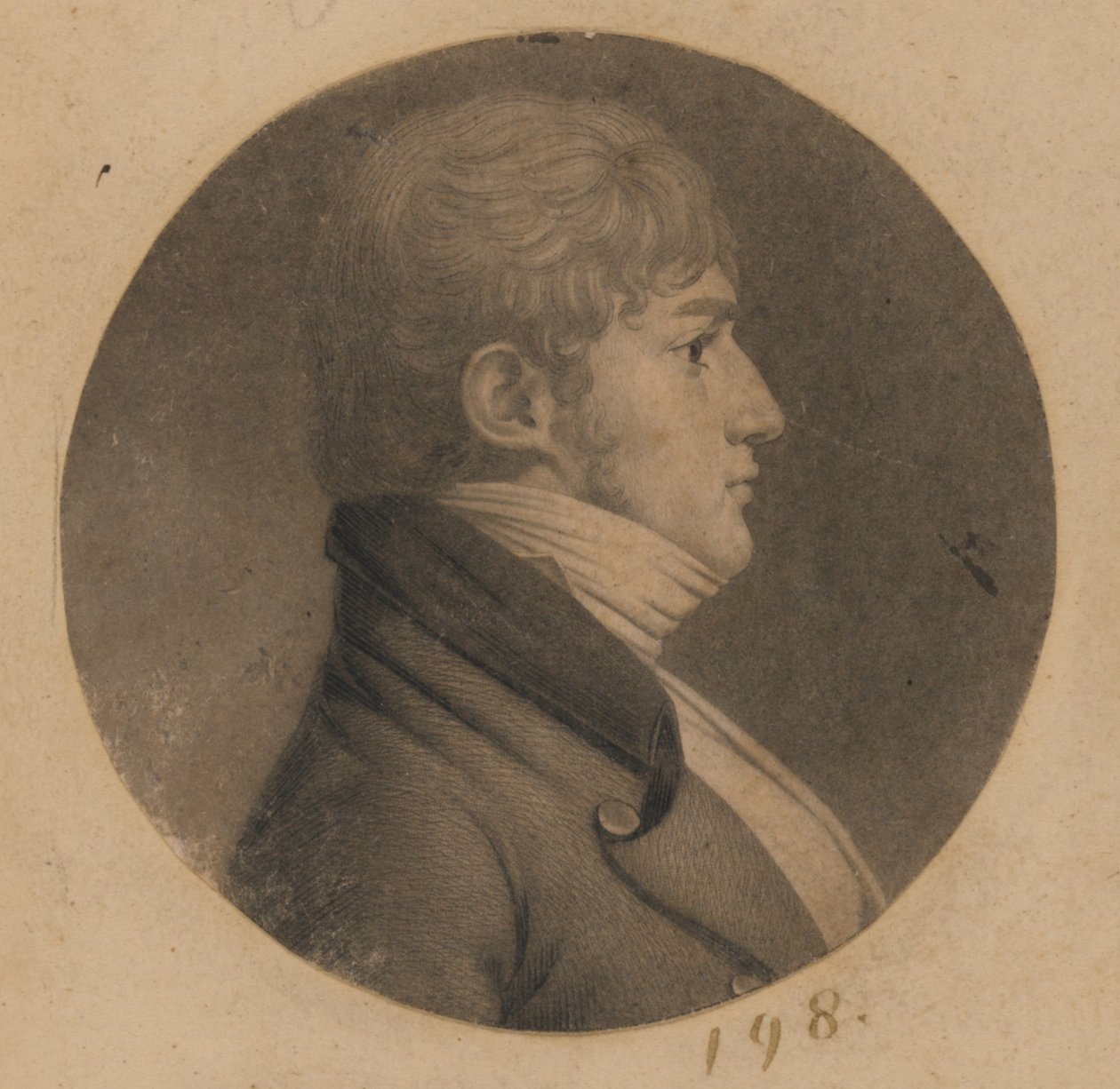 Oidentifierad man av Charles Balthazar Julien Févret de Saint-Mémin