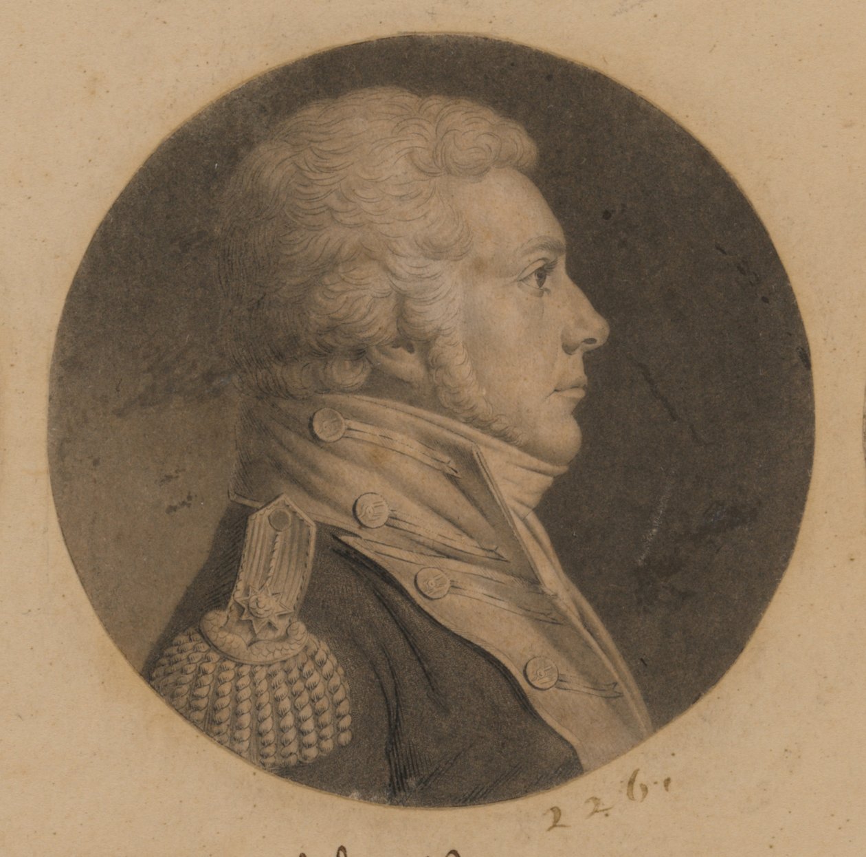 Oidentifierad man av Charles Balthazar Julien Févret de Saint-Mémin