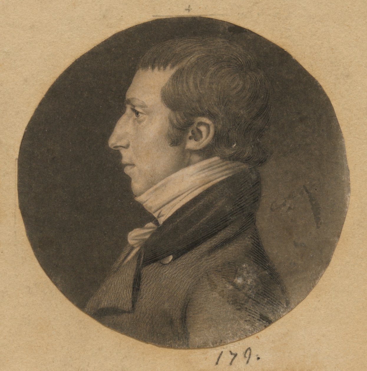 Oidentifierad man av Charles Balthazar Julien Févret de Saint-Mémin