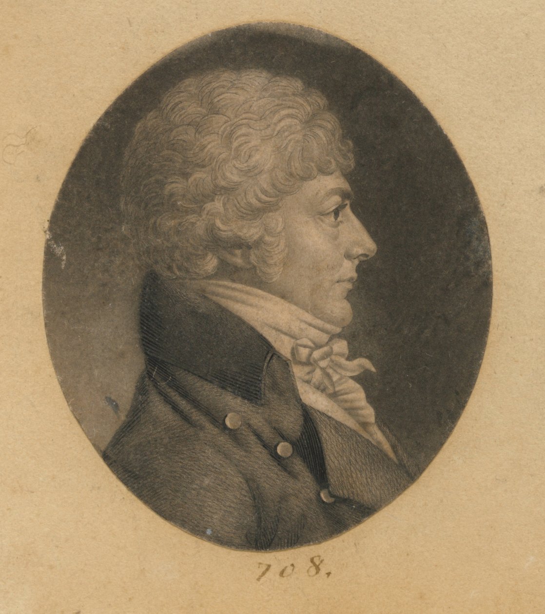 Oidentifierad man av Charles Balthazar Julien Févret de Saint-Mémin